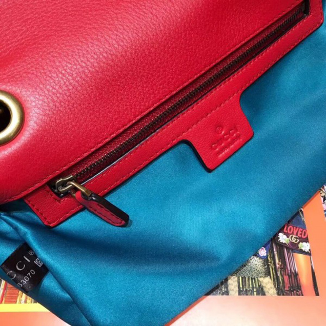 Gucci GG Marmont Matelasse Chevron Small Chain Shoulder Bag 443497 Velvet Red
