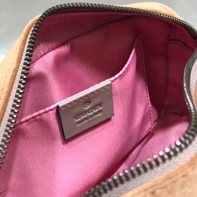 Gucci GG Marmont Matelassé Chevron Shoulder Small Bag 447632 Velvet Taupe 2018