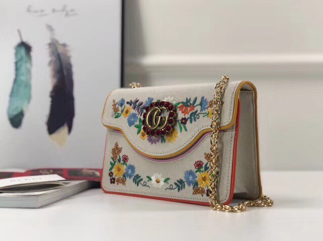 Gucci Dionysus GG original canvas super mini bag 499617 white