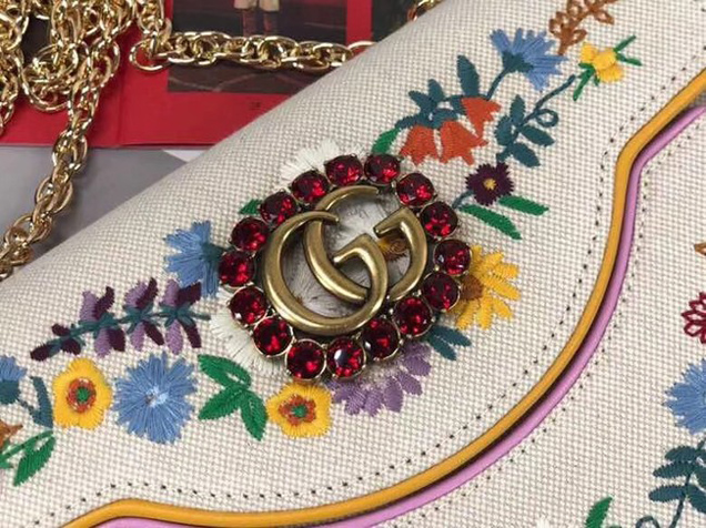 Gucci Dionysus GG original canvas super mini bag 499617 white