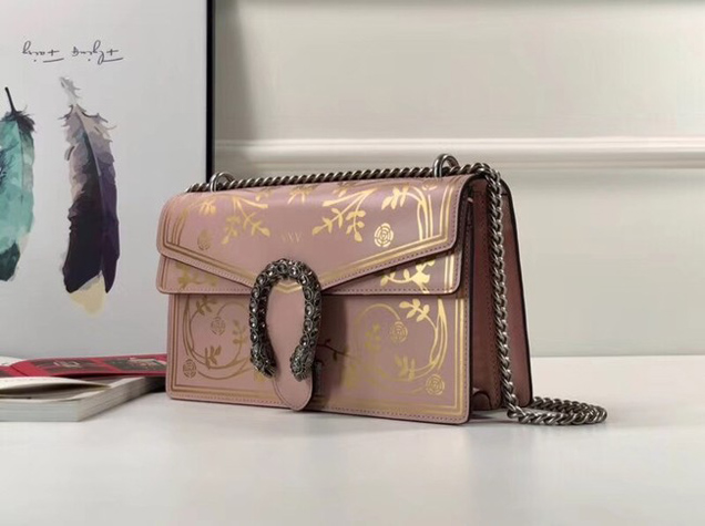 Gucci GG Dionysus small shoulder bag B400249 pink