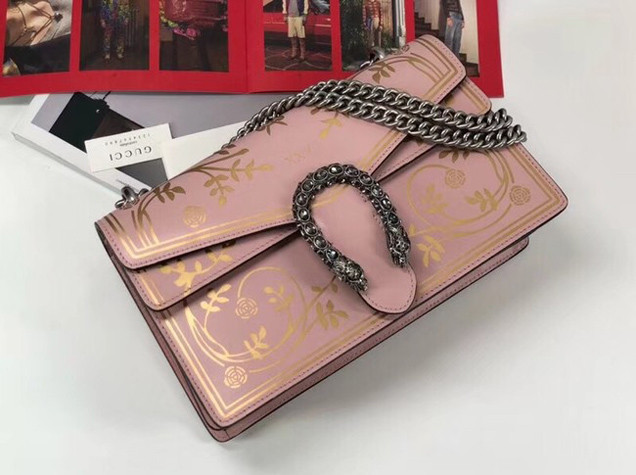 Gucci GG Dionysus small shoulder bag B400249 pink
