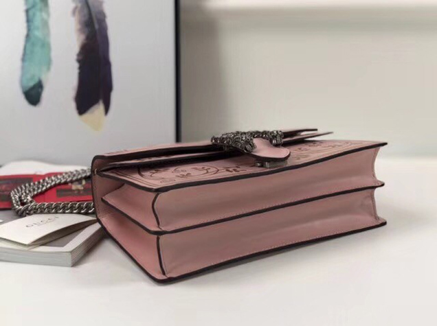 Gucci GG Dionysus small shoulder bag B400249 pink