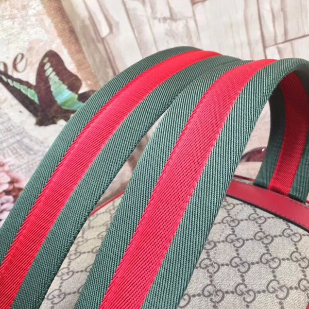 Gucci GG Supreme backpack snake 427042 red