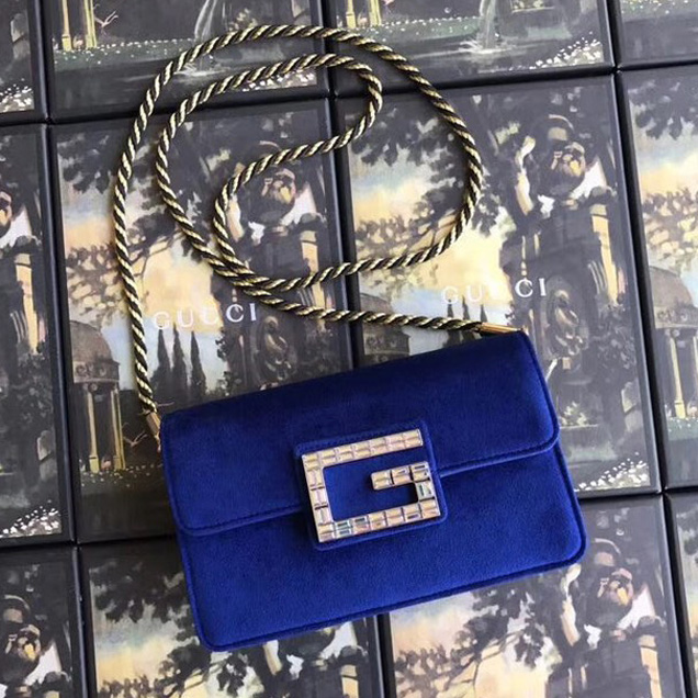 Gucci Shoulder bag with Square G 544242 Blue