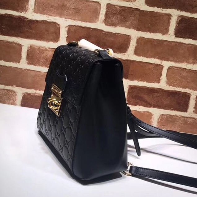 Gucci original Padlock Gucci Signature backpack 498194 black