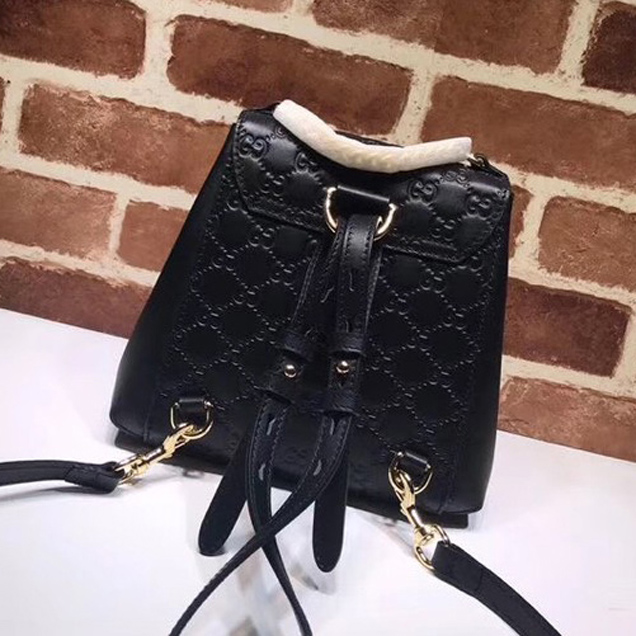 Gucci original Padlock Gucci Signature backpack 498194 black