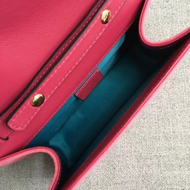 Gucci Velvet Shoulder Bag with Square G 544242 Pink 2018 Collection