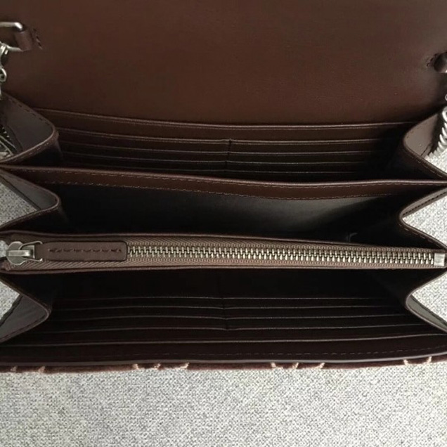 Gucci Dionysus GG Velvet Mini Chain Wallet 401231 Brown 2018 Collection
