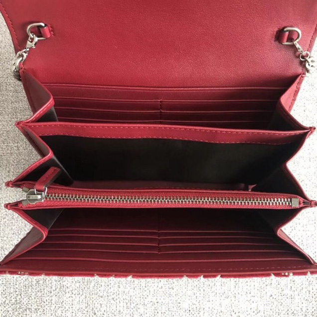 Gucci Dionysus GG Velvet Mini Chain Wallet 401231 Red 2018 Collection