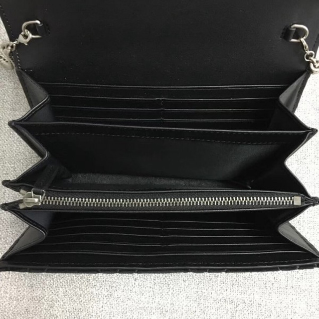 Gucci Dionysus GG Velvet Mini Chain Wallet 401231 Black 2018 Collection