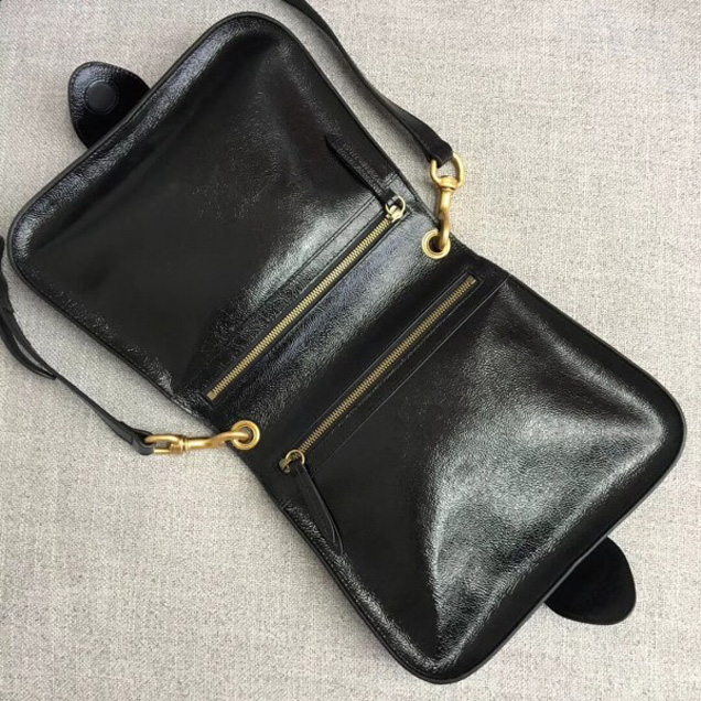 Gucci Ophidia Messenger Bag in Suede and Patent Leather 523368 2018 Collection