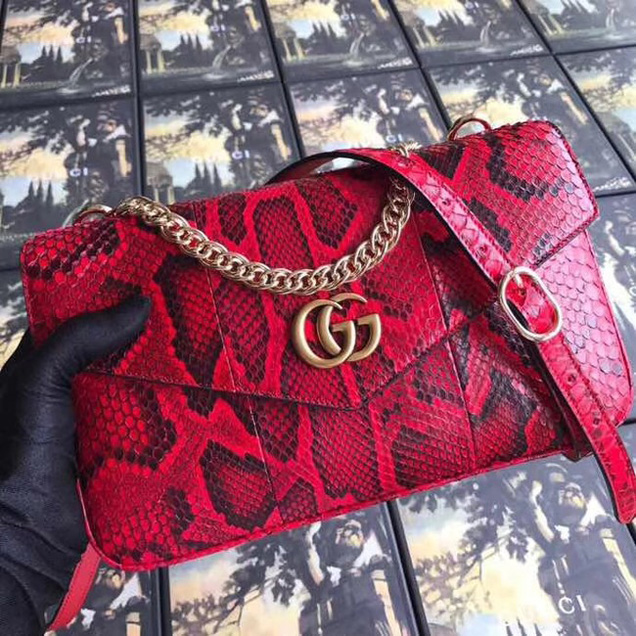 Gucci Medium double shoulder bag 524822 orange