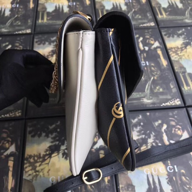 Gucci Medium double shoulder bag 524822 black