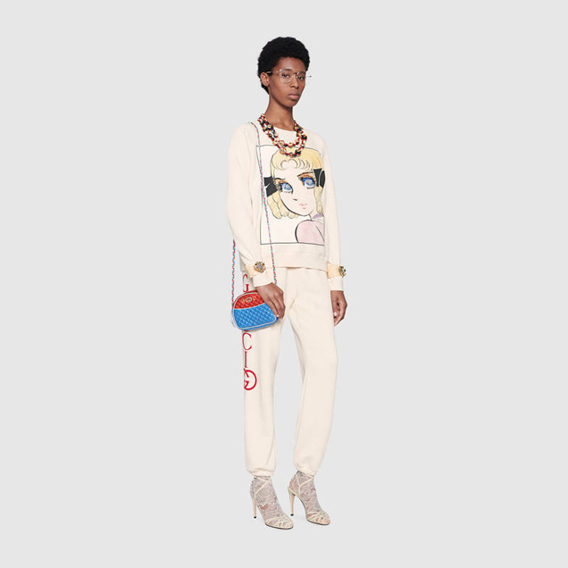 Gucci Laminated leather mini bag 534951 red&blue