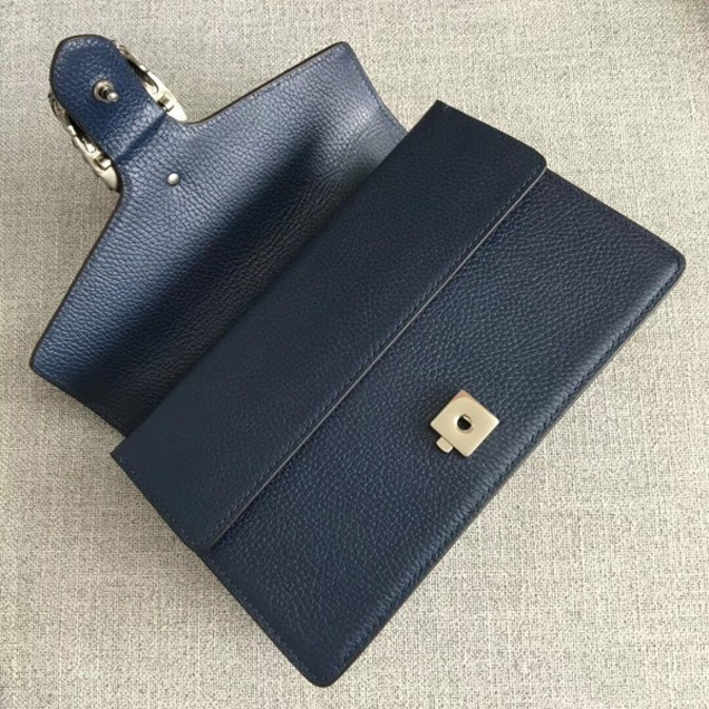 Gucci Dionysus Leather Small Shoulder Bag Green 400249 Dark Blue  2017 Collection