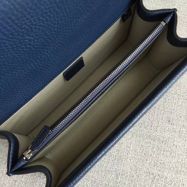 Gucci Dionysus Leather Small Shoulder Bag Green 400249 Dark Blue  2017 Collection