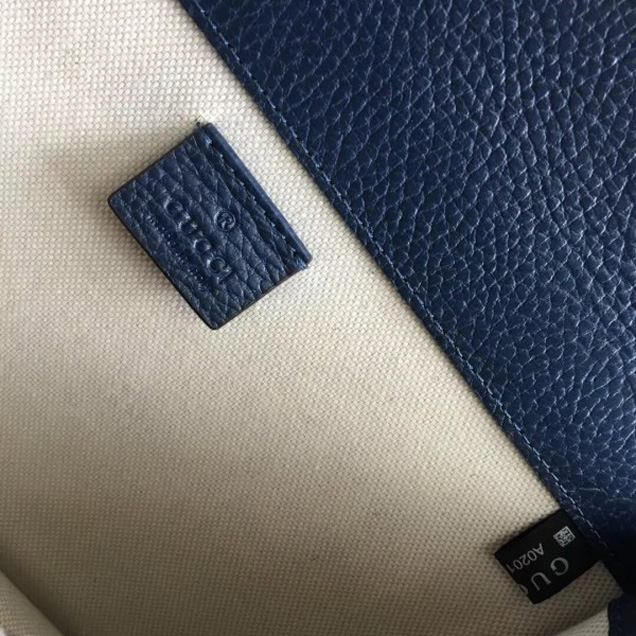 Gucci Dionysus Leather Small Shoulder Bag Green 400249 Dark Blue  2017 Collection