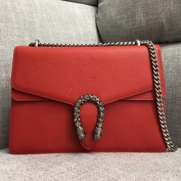 Gucci Dionysus Leather Medium Shoulder Bag 403348 Red 2018 Collection