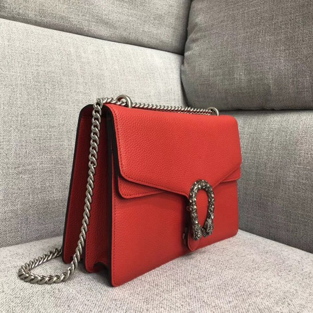 Gucci Dionysus Leather Medium Shoulder Bag 403348 Red 2018 Collection