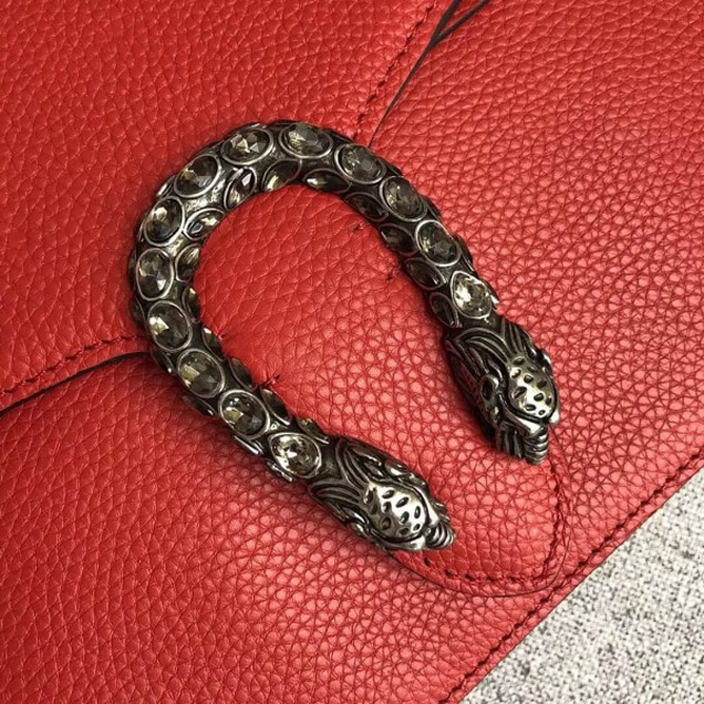 Gucci Dionysus Leather Medium Shoulder Bag 403348 Red 2018 Collection