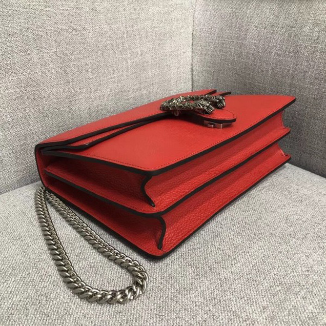 Gucci Dionysus Leather Medium Shoulder Bag 403348 Red 2018 Collection