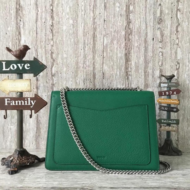 Gucci Dionysus Leather Medium Shoulder Bag 403348 Green 2018 Collection