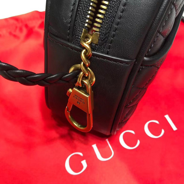 Gucci Laminated Leather Mini Bag 534951 Black