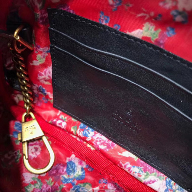 Gucci Laminated Leather Mini Bag 534951 Black