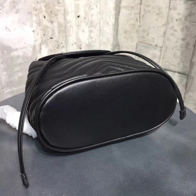 Gucci GG Marmont Matelasse Backpack 528129 Black 2018