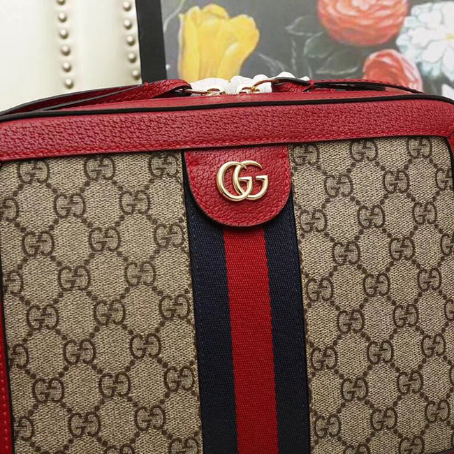 Gucci Ophidia Small GG Shoulder Bag 550622 Red