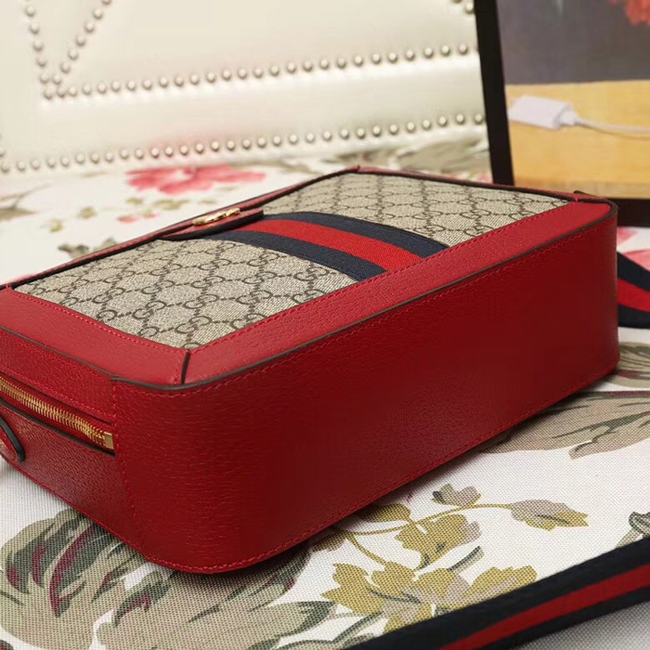 Gucci Ophidia Small GG Shoulder Bag 550622 Red