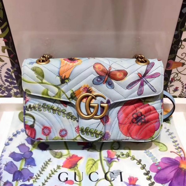 Gucci Unskilled Worker GG Marmont Small Shoulder Bag 443497 2018 Collection