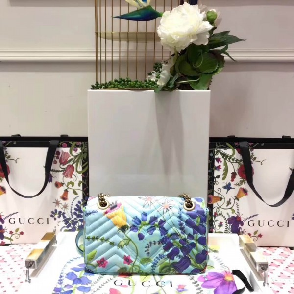 Gucci Unskilled Worker GG Marmont Small Shoulder Bag 443497 2018 Collection