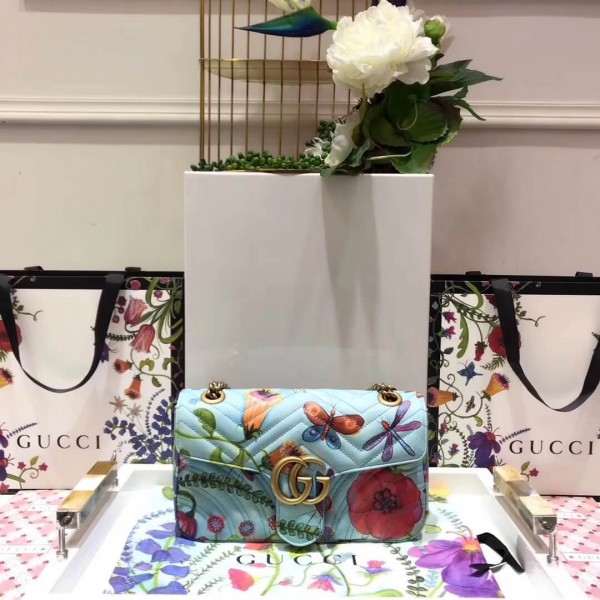 Gucci Unskilled Worker GG Marmont Small Shoulder Bag 443497 2018 Collection