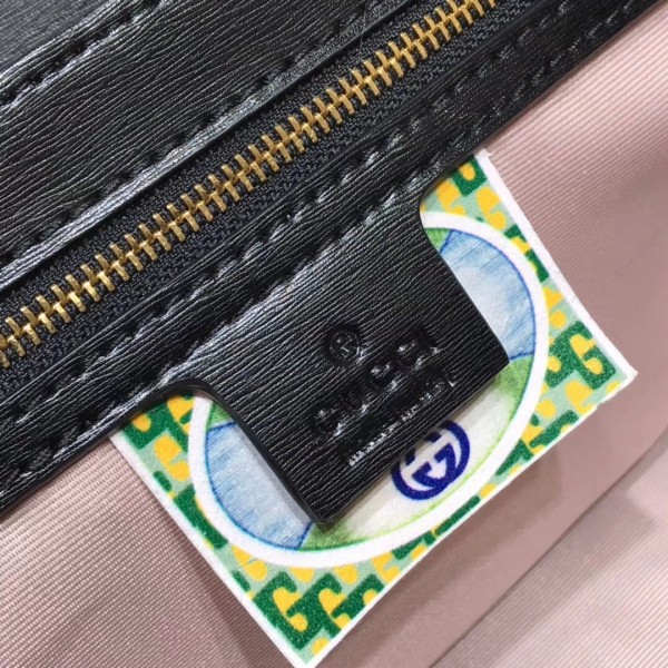 Gucci Rajah Leather Medium Shoulder Bag 537241 Black 2018 Collection