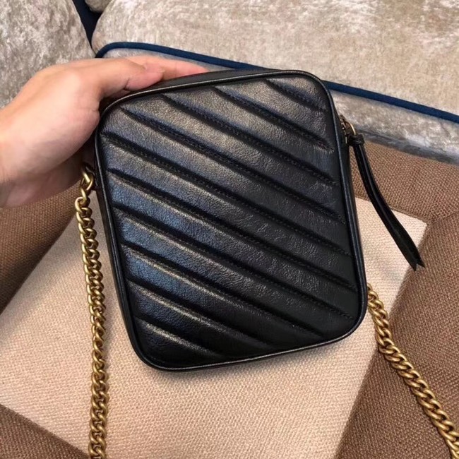 Gucci GG Marmont mini shoulder bag 550155 BLACK 