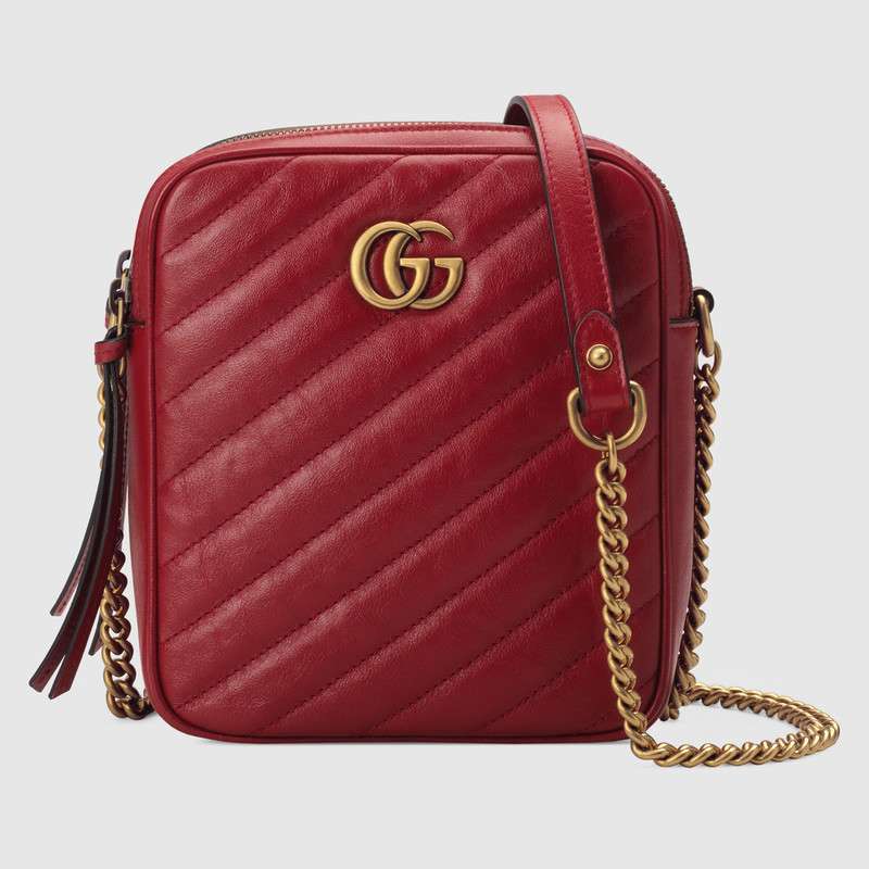 Gucci GG Marmont mini shoulder bag 550155 Red