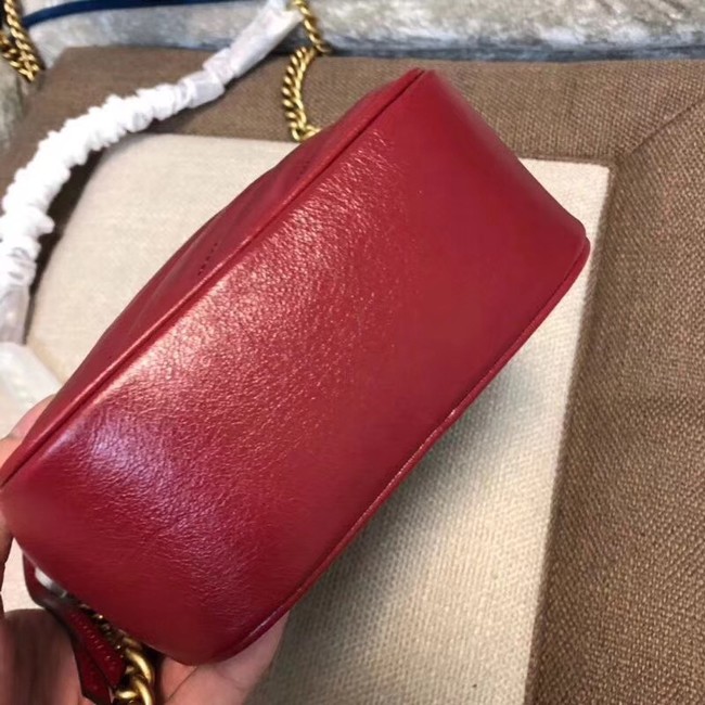Gucci GG Marmont mini shoulder bag 550155 Red 