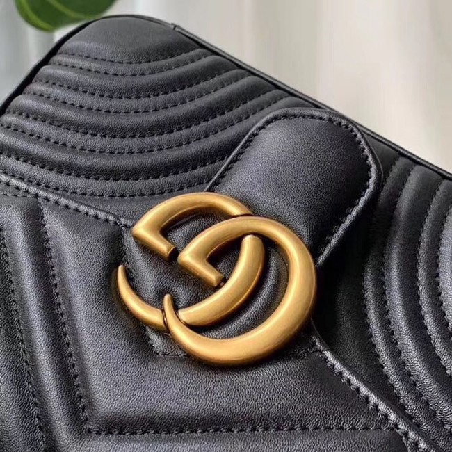 Gucci GG Marmont mini top handle bag 547260 black 
