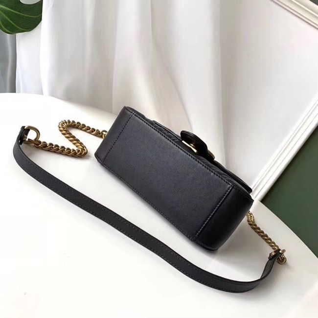 Gucci GG Marmont mini top handle bag 547260 black 