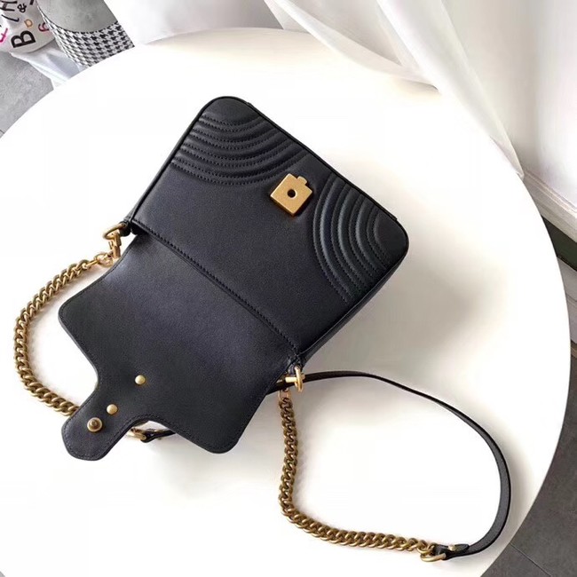 Gucci GG Marmont mini top handle bag 547260 black 