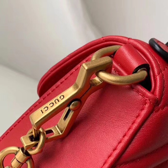 Gucci GG Marmont mini top handle bag 547260 red 