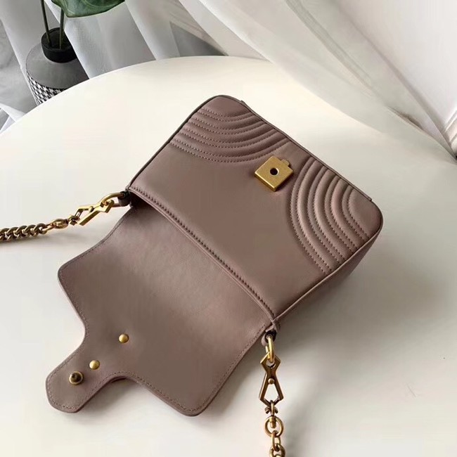 Gucci GG Marmont mini top handle bag 547260 Dusty pink 