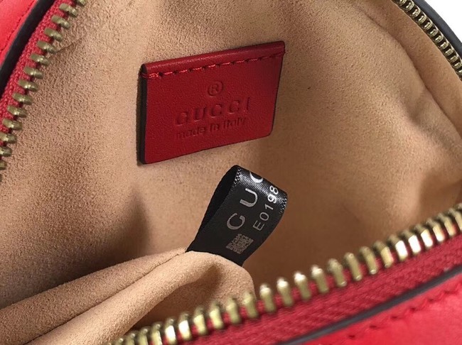 Gucci GG Marmont mini round shoulder bag 550154 red 