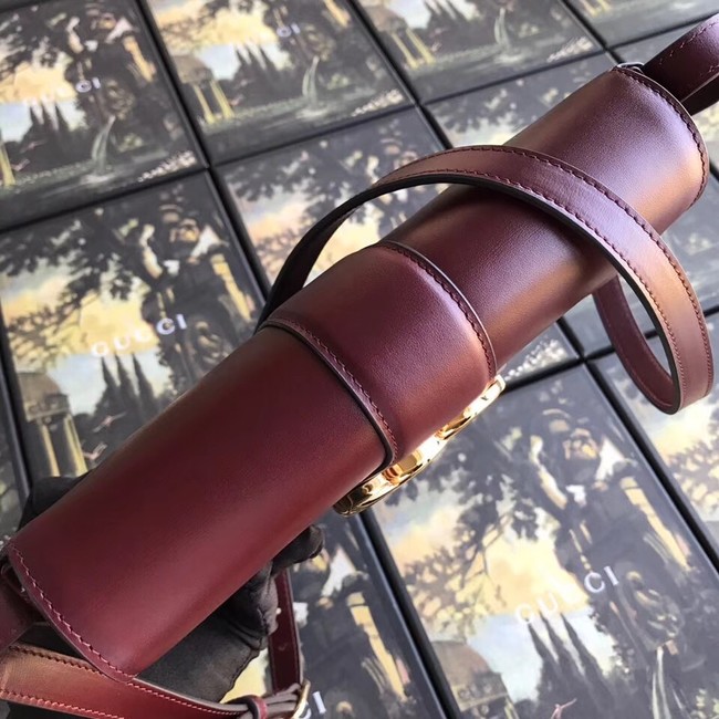 Gucci Arli small shoulder bag 550129 Burgundy 