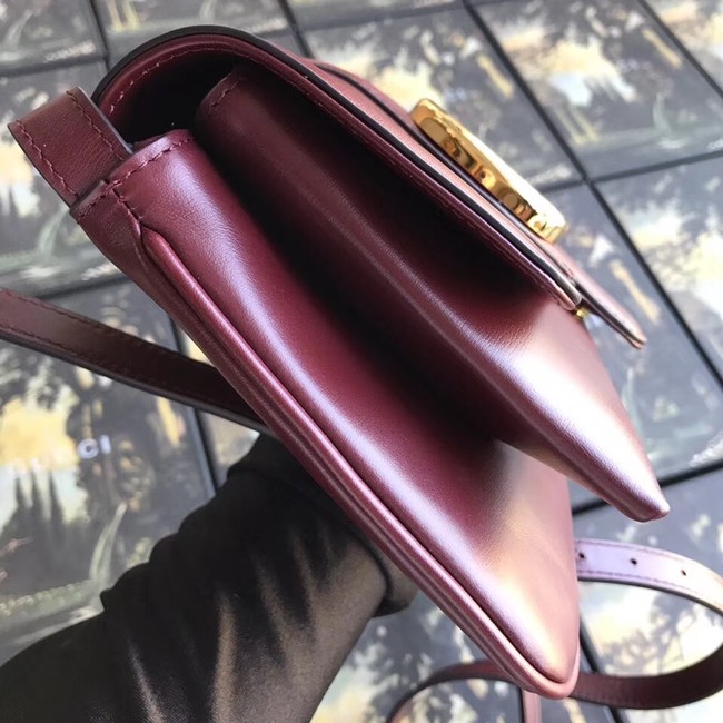 Gucci Arli small shoulder bag 550129 Burgundy 
