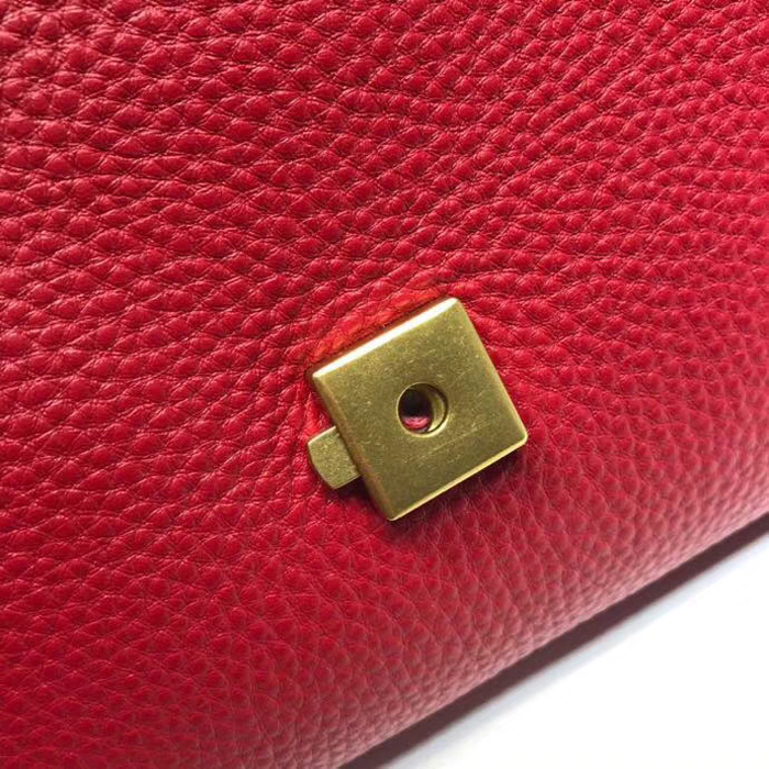 Gucci GG Marmont Leather Top Handle Medium Bag 442622 Red 2018
