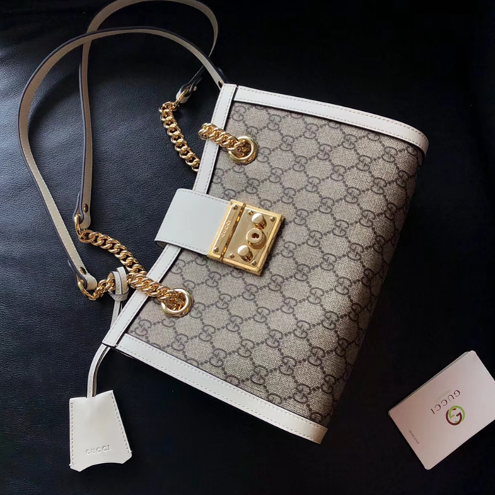Gucci Padlock GG Small Shoulder Bag 479197 White