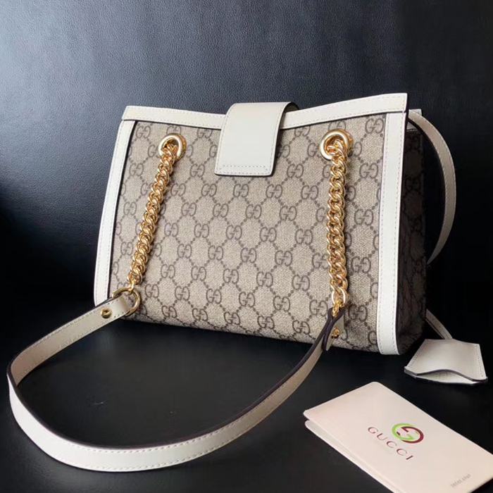 Gucci Padlock GG Small Shoulder Bag 479197 White